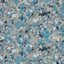 Coral Reef PVC flake epoxy resin garage floor colour