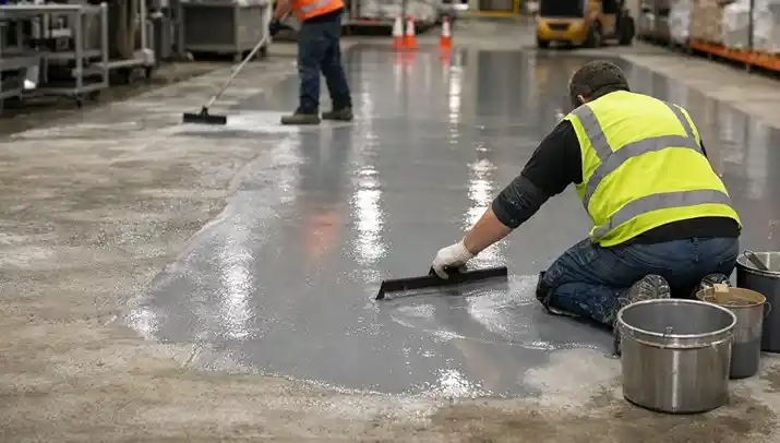 Fast cure resin flooring installed to reduce production downtime