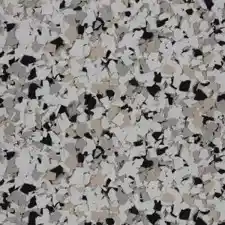 Quicksilver PVC flake epoxy resin garage floor colour