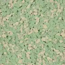 Spearmint PVC flake epoxy resin garage floor colour