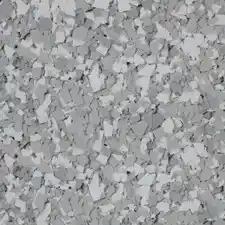 Speckled Egg PVC flake epoxy resin garage floor colour